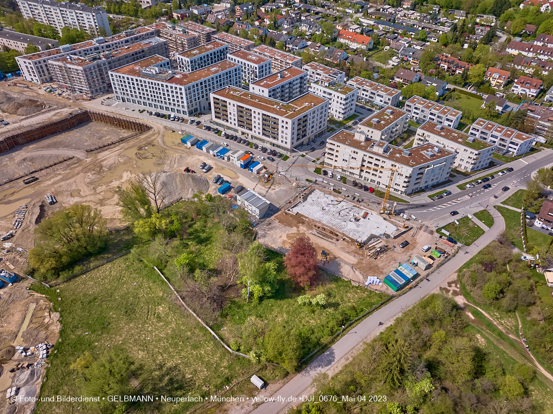 04.05.2023 - Luftbilder vom Alexisqaurtier und Pandion Verde in Neuperlach 04.05.2023 - Luftbilder vom Alexisqaurtier und Pandion Verde in Neuperlach